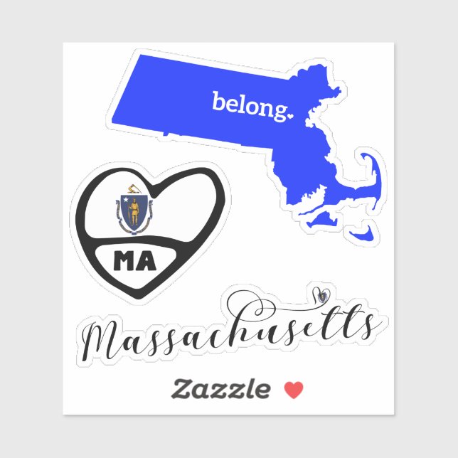 Feuille Massachusetts Stickers Coupe de Mie (Feuille)