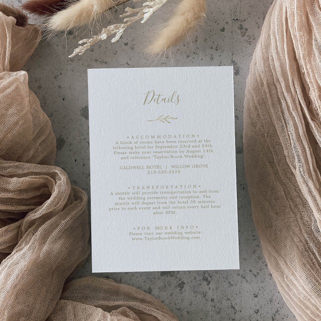 Feuille minimale | Carte de boîtier Gold Details (Créateur téléchargé)