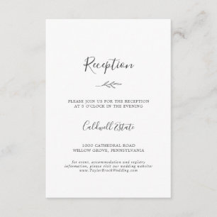 Feuille minimale   Carte d'insertion de réception 