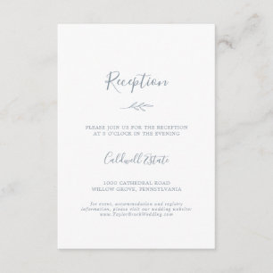 Feuille minimale   Carte d'insertion Dusty Blue Re
