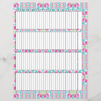 Feuille papier de suivi