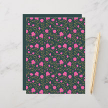 Feuille papier plat Garden Serenade