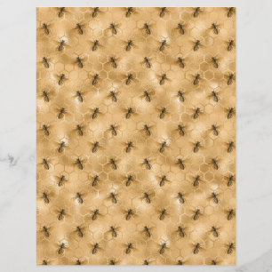 Feuille papier pour le rescapé d'abeille miel