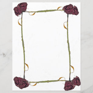 Feuille papier rose Boarder