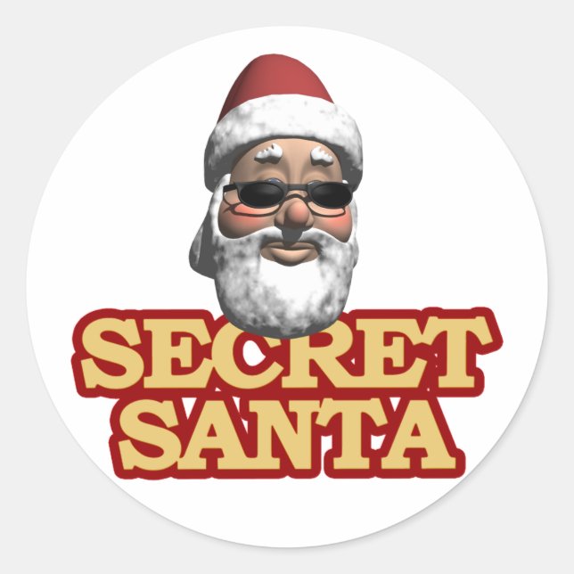 Feuille Père Noël secrète de stickers (Devant)
