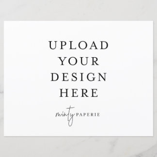 Feuille plat de 8,5 po x 11 po - Paysage