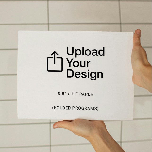 Feuille plat de 8,5 po x 11 po - Programmes pliés (Créateur téléchargé)