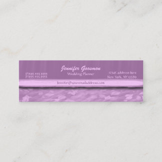Feuille pourpre élégant épousant des cartes de