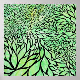Feuille texturée Abstraite impression de toile