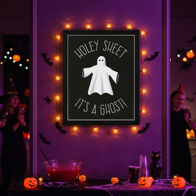 Feuille trouée c'est un fantôme - Affiche d'Hallow (Créateur téléchargé)