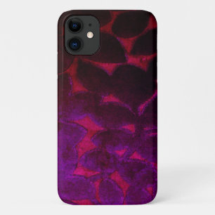 Feuille violet rouge iPhone 11 Coque