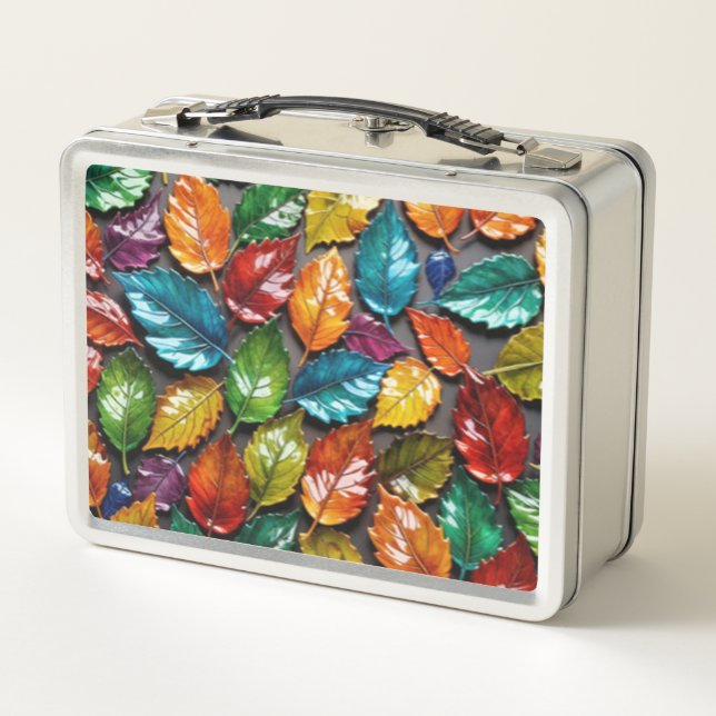 Feuilles #832 - Lunchbox en métal (Dos)