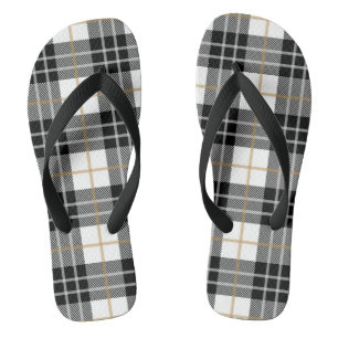 Feuilles à tongs plaqué noir et blanc