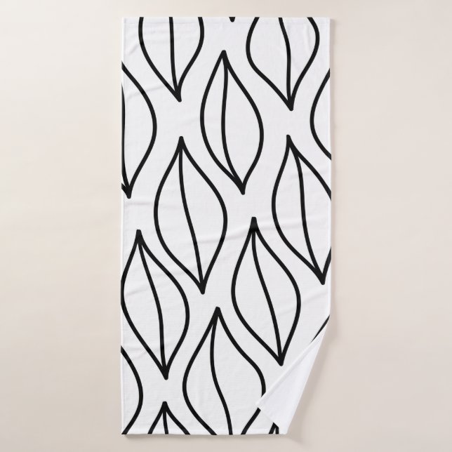 feuilles Abstraits. Structure vintage. Mer dessiné (Serviette de bain)