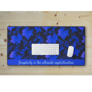 Feuilles automnaux bleu paisible
