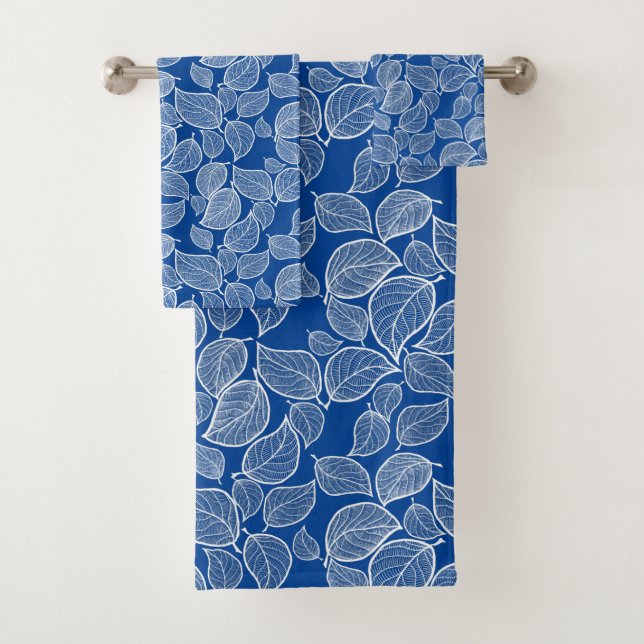 Feuilles blancs sur BlueTowel (En situation)