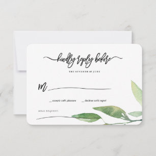 Feuilles bohèmes RSVP