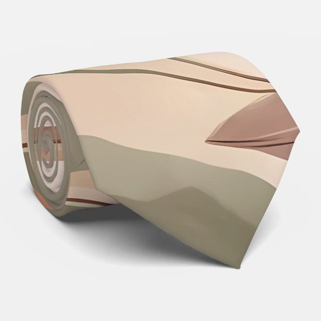 Feuilles bohémiens modernes et Cravate de formes (Roulé)