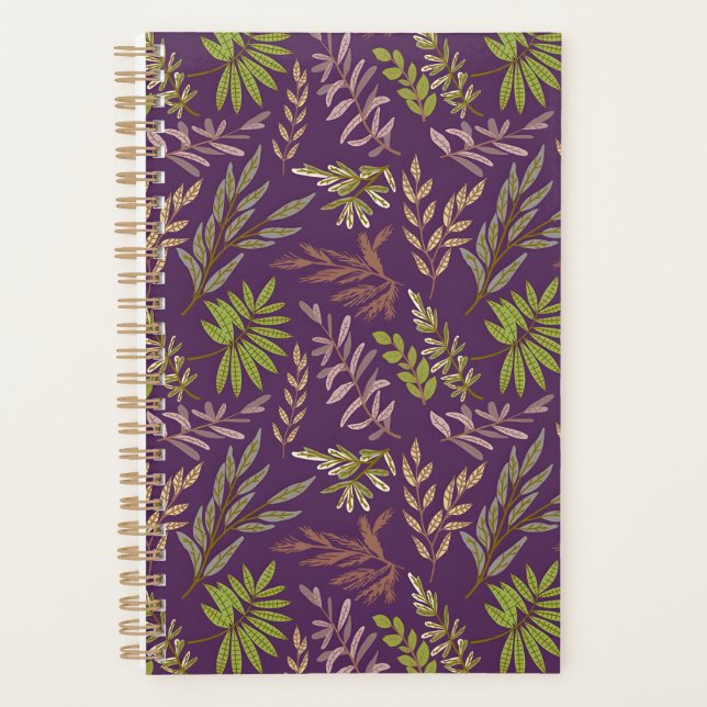 Feuilles botaniques : un dos violet époustouflant (Devant)
