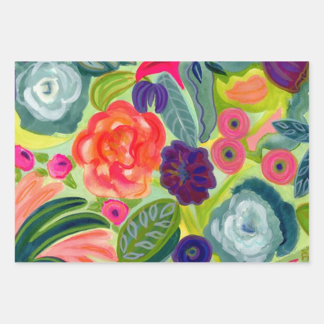 Feuilles Cadeaux Florales Rapsody (Devant)