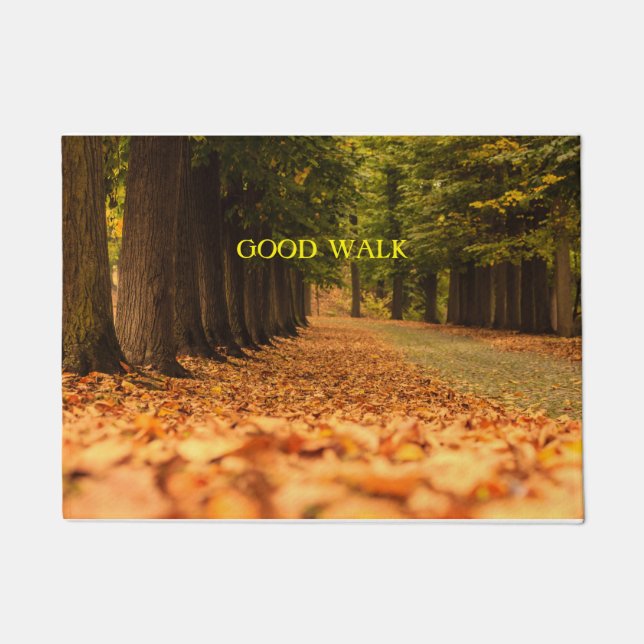 FEUILLES CHROMATIQUES SUR PAILLASSON (Devant)