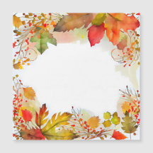 Feuilles d'aquarelle d'automne aux couleurs vives