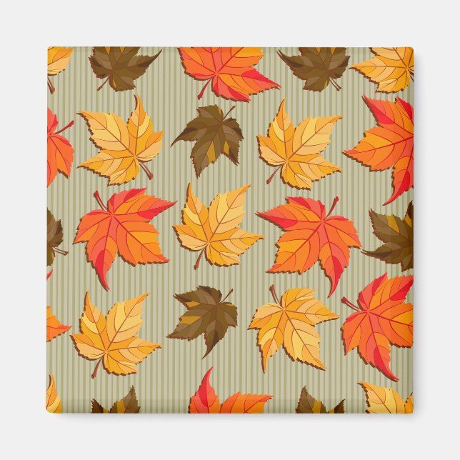 Feuilles d'automne 1 aimant (Devant)