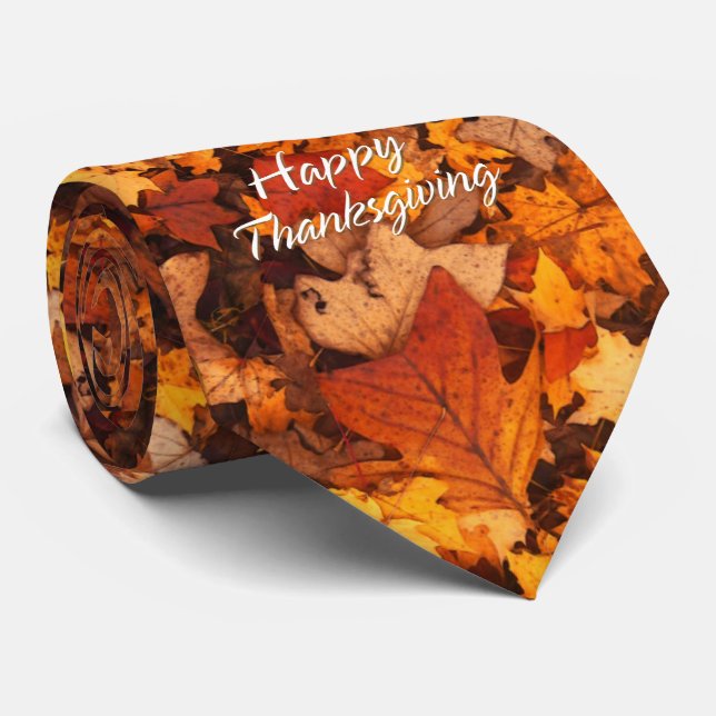 Feuilles d'automne 6 Cravates (Roulé)
