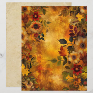Feuilles d'automne 8,5 x 11 Papier à papier du blo