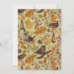 Feuilles d'automne, baies, champignons et fleurs