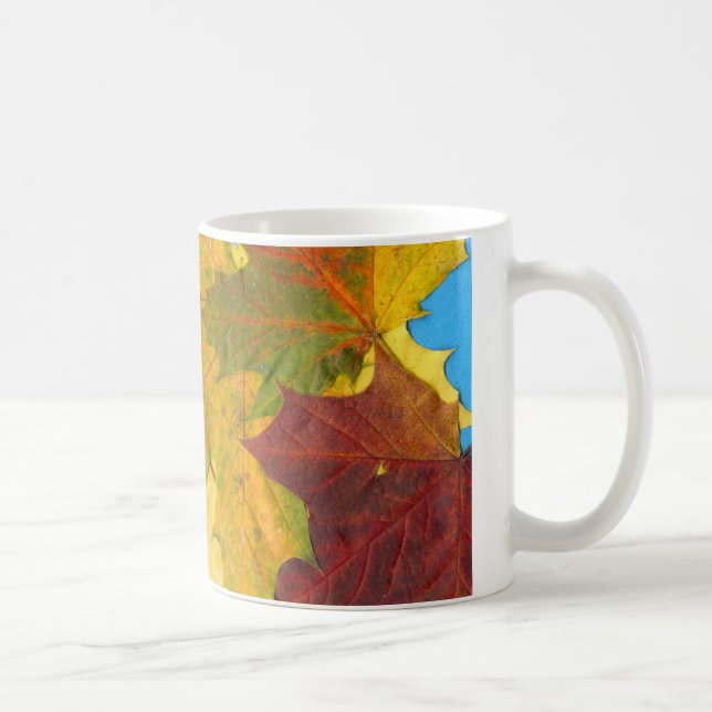 Feuilles 'd'automne' Café Mug (Droite)