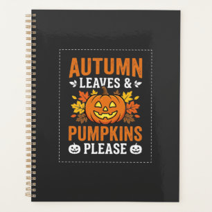 Feuilles d'automne Citrouille Halloween Design