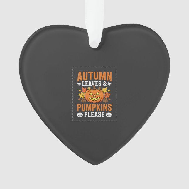 Feuilles d'automne Citrouille Halloween Design (devant)