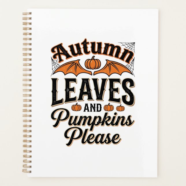 Feuilles d'automne Citrouilles S'il vous plaît Vin (Devant)