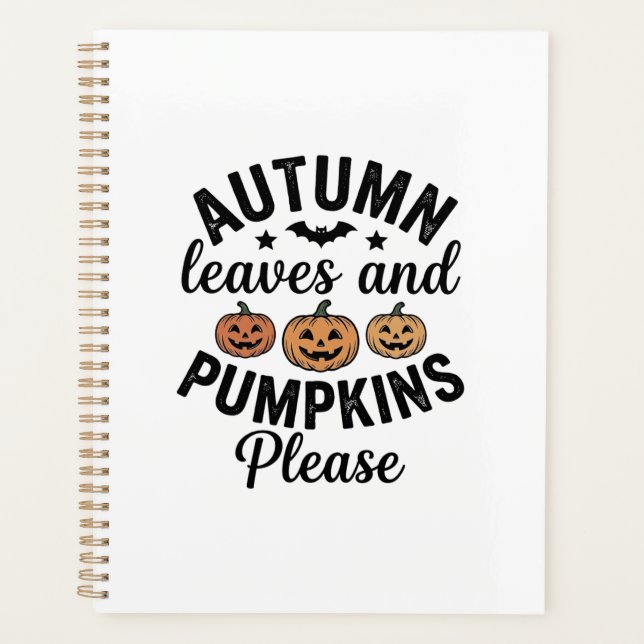 Feuilles d'automne Citrouilles S'il vous plaît Vin (Devant)
