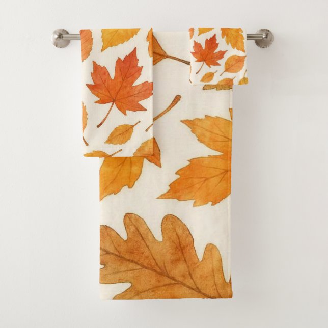 Feuilles d'automne classiques sur fond blanc Saiso (En situation)