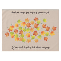 Feuilles d'automne customisées Thanksgiving Nappe