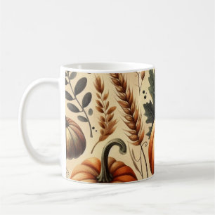 Feuilles d'automne de l'aquarelle de la Mug citrou
