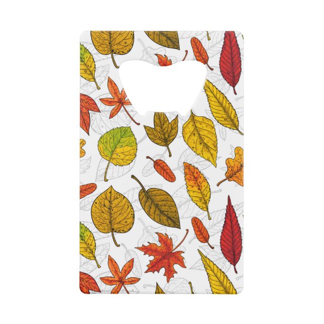 Feuilles d'automne en blanc (Devant)