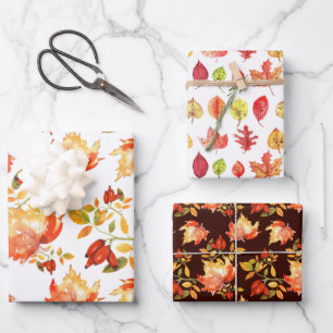 Feuilles d'automne et baies Fête de Thanksgiving