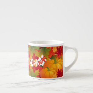 Feuilles d'automne et citrouille Expresso Mug