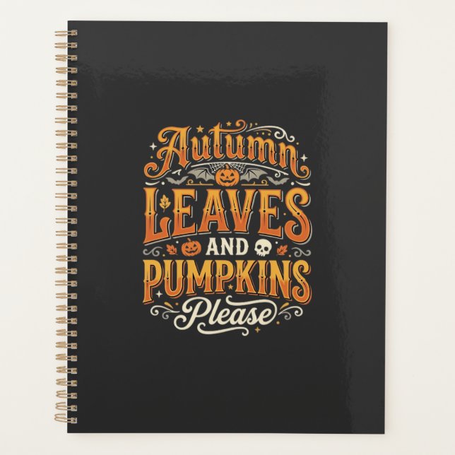 Feuilles d'automne et citrouilles s'il vous plaît  (Devant)