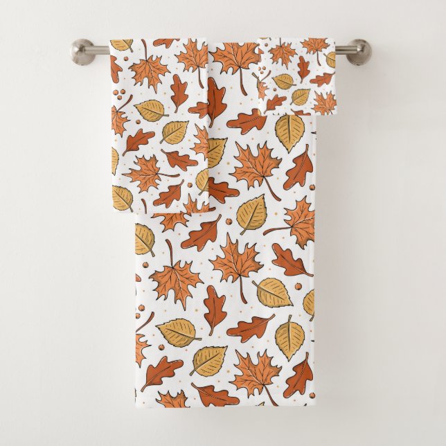 Feuilles d'automne et Motif d'Acorns (En situation)