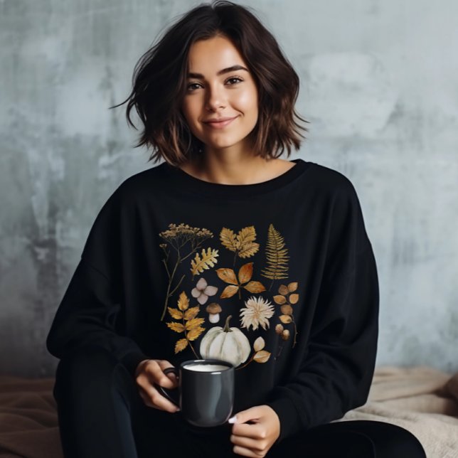 Feuilles d'automne et Sweatshirt Citrouille (Créateur téléchargé)