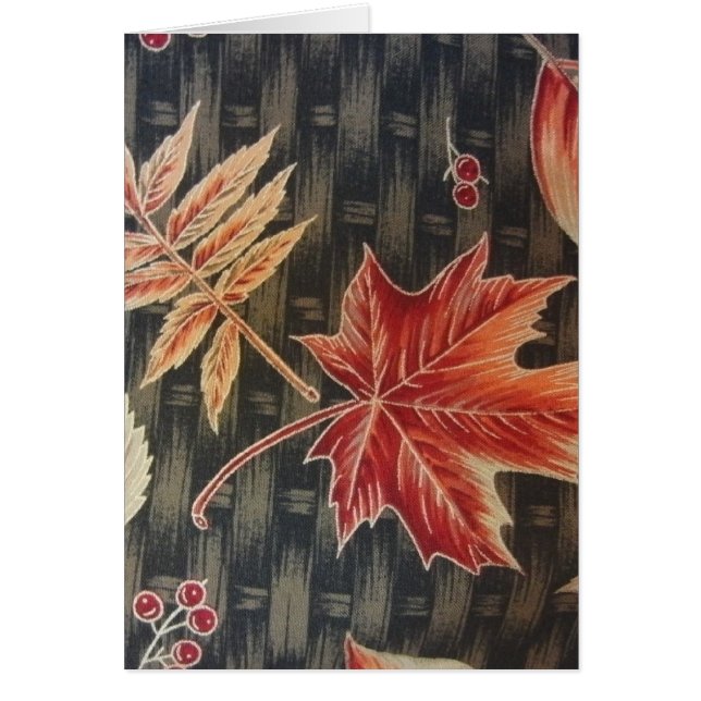Feuilles d'automne et vannerie (Devant)
