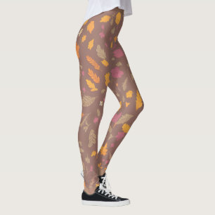Feuilles d'automne festive Leggings