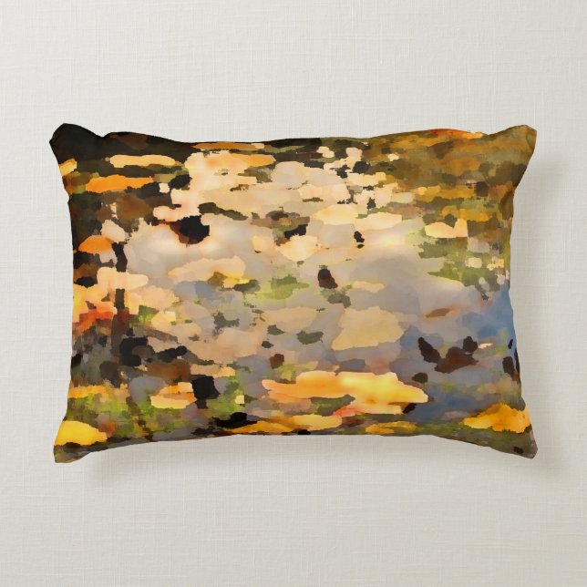 Feuilles d'automne flottantes Coussin d'accentuati (Devant)