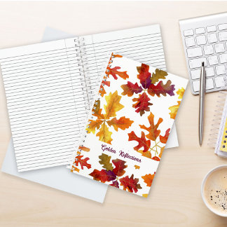 Feuilles d'automne Golden Reflections Journal