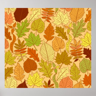 Feuilles d'automne : impression en tissu transpare