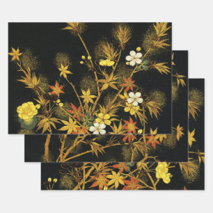 Feuilles d'automne japonaises Antique botanique